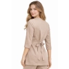 Ż akiet kopertowy, tunika beż owa basic premium rę kaw 3/4 roz. XS